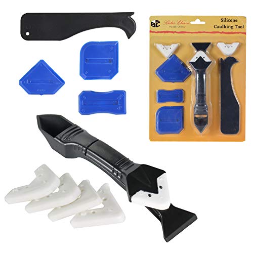 Bates- Caulking Tool, 9 pc, Caulk Remover, Caulking Tools, Silicone Caulking Tool, Grout Removal Tool, Caulking Tool Kit, Caulk Removal Tool, Caulk Tool, Grout Tool, Silicone Scraper, Silicone Remover