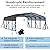 SYLVIERA 20x20FT Heavy Duty Metal Carport - Reinforced Galvanized Steel Carport Canopy for All-Weather Shelter, Enhanced Wind Resistance for Boats, Cars, Trucks, and Tractors