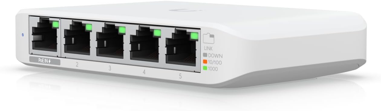 Ubiquiti [3-Pack] UniFi Switch Flex Mini | Managed 5-Port Gigabit Switch (USW-Flex-Mini-3)