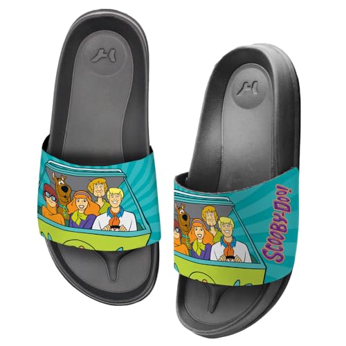 Popfunk Scooby-Doo Mystery Machine Unisex Adult Slides Adjustable Flip Flop Sandals Officially Licensed Hypd Slydr Switch™3
