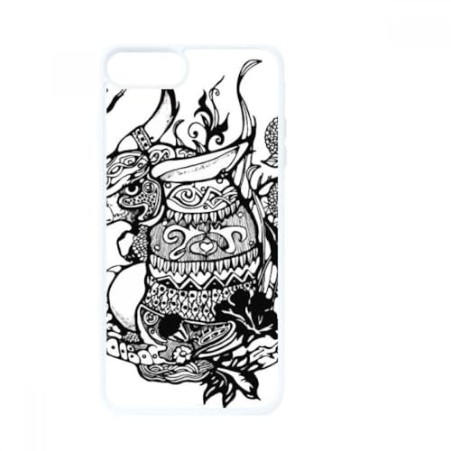 Coque iPhone SE 2 Apple 78 paysage chinois blanc finition luxe