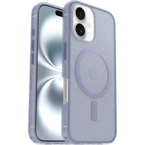 Coque fine iPhone 16 OtterBox Symmetry mauve transparente anti-chute haute protection