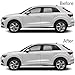 Stainless Steel Window Trim Chrome Delete for Audi Q3 2019-2025 Black Window Trim Blackout Kit