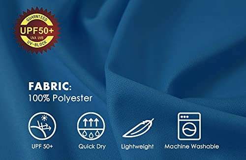 Willit Men's Rash Guard Swim Shirts Upf 50+ Long Sleeve Shirts Sun Protection Spf Hiking Fishing Uv Shirt Ocean Blue L #TOP4