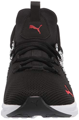 Image of PUMA Men's Enzo 2 Running Shoe, Black-High Risk Red White, 11.5
