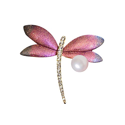 Broche libellule perle pour pull et costume d'anniversaire - 2