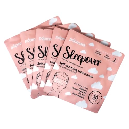 Popmask Sleepover Self Heated Eye Mask Rose Scent