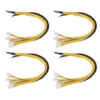 Mogzank 4Pack 6Pin Connector Server Netzteilkabel PCIe Express für Antminer S9 S9I Z9 für P3 P5 Support Miner Netzteilkabel