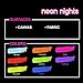 neon nights 8 x Pintura para Tejidos UV Luz Negra Pintura Textiles...