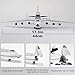 Mahfisj 1:200 Scale AN225 Model Airplane，Openable Cabin, 17-inch Length, Resin Aircraft Model Toy for Gifts and Collections (an225-2)