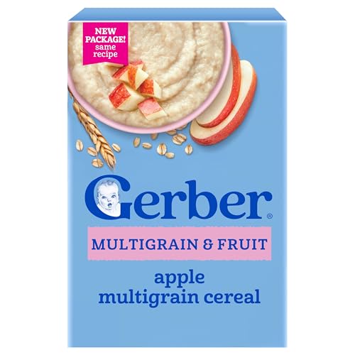 Gerber Stage 2 Multigrain Apple Cereal, 8 Oz, 5 Pack