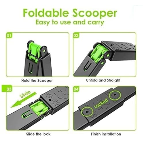 Image of Large Potty Scooper Non-Breakable Folding Dog Poop Scooper, Pet Waste Potty Picker, Large, 24 Inches, Color May Vary