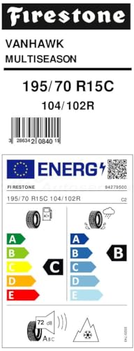 Firestone Vanhawk Multiseason 8PR – 195/70R15C 104/102R – C/B/72Db – Pneumatici Per Tutte Le Stagioni - 2