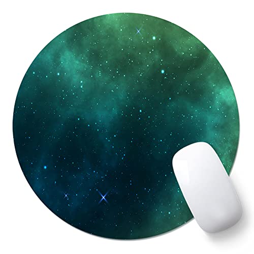 AOKSUNOVA Mauspad Klein Rund 20cm Mousepad mit Motiv Mauspad Muster Universum