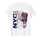 New York City Outfit T-Shirt, New York T-Shirt, NYC, New York T-Shirt, Brooklyn, Staten Island, Bronx, Queens, Manhattan, New York City Shirt, Urban New York City Fashion, New York City Illustration Shirt, NY T-Shirt, New York City Freiheitsstatue T-Shirt