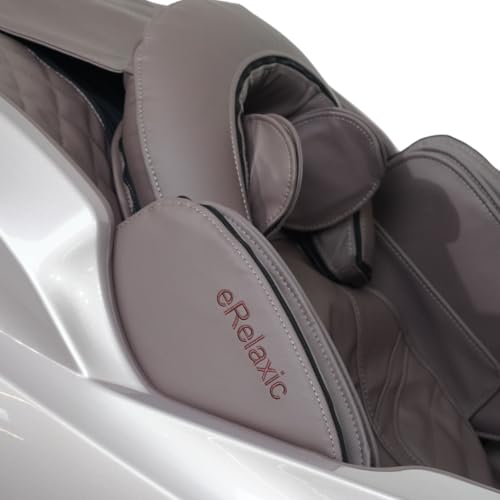Image of HCI eRelaxic Advanced Massage Chair with Zero Gravity, Full Body Stretch, Heat Therapy, & Longest 145 cm SL Massage Track. (Pink- Brown -Advanced)