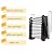 POWKOL Pull Down Attic Ladder Loft Ceiling Attic Stairs, Wall Mounted Folding Stairs Attic Retractable Ladder (Ti-Al Alloy)