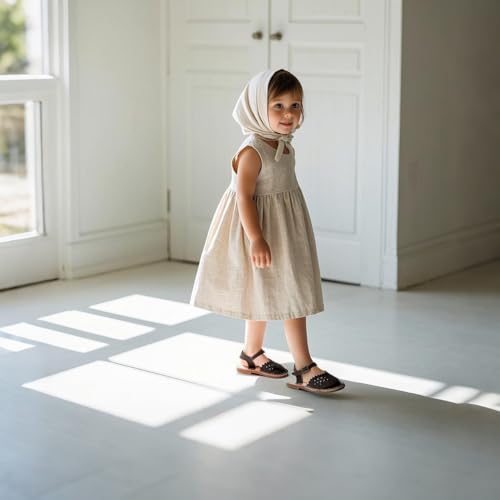 Image of THEE BRON Toddler Girls Espadrilles Sandals Hollow Out Rustic Dress Shoes