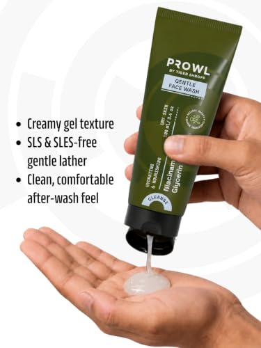 Image of PROWL by Tiger Shroff Gentle Man Facewash with Niacinamide, Glycerin, Vit E