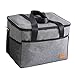 QVIVI Sac de Pique-Nique Sac À Repas Sac Isotherme Sac Fraîcheur Portable Étanche avec Bandoulière, pour Camping Pique-Nique Shopping BBQ 28L