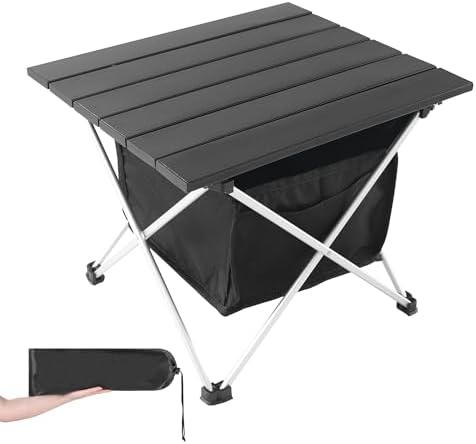 Grope Portable Camping Table Ultralight Aluminum Camp Table with ...