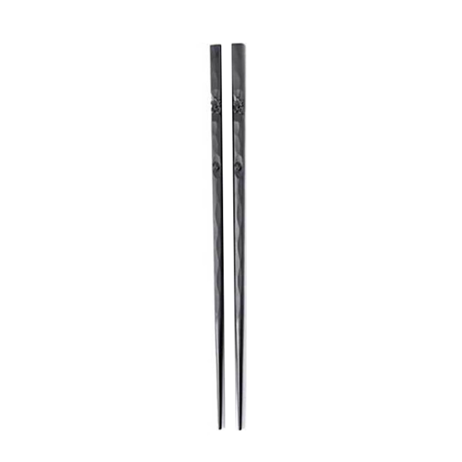 matumou 1 Pair Japanese Chopsticks Unbending -slip Handles Alloy Japanese Sushi Chopsticks for Home Japanese Chopsticks