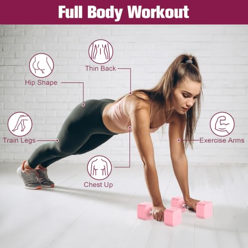 Image of Hezeyferg Adjustable Dumbbell Set,Adjustable Weight Dumbbells for Women /Men | 17.6LB /22LB /26.4LB /30.8LB for Choices, with Multiple Levels, Hand Weights Sets for Home Gym Full Body Workout
