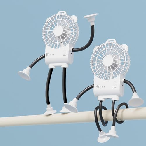 Ventilateur de table robotisé portable et silencieux à 3 vitesses