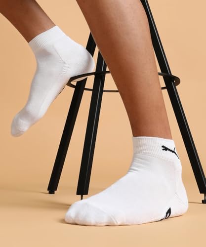 Image of Puma Cotton Unisex 3-Pair Sports Socks Ankle Length