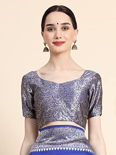 Image of Avantika Fashion Women's Classy Kanjivaram Soft Lichi Silk Banarasi Saree With Blouse Piece