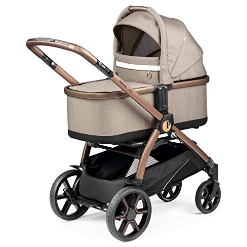 Ypsi – Compact Single To Double Stroller – Compatible With All Primo Viaggio Infant Car Seats & Ypsi Bassinets - Made In Italy - Mon Amour (Beige, Pink, & Rose Gold) #TOP4