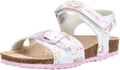 Geox J Adriel Girl C, Sandalias Niñas, Rosa Cristal, 28 EU