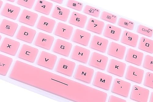 Silicone Keyboard Skin Compatible for ASUS ROG Zephyrus G15 GA503, Flow X13 GV301 & X16 GV601VI, Zephyrus M16 GU603 & TUF Dash 15 TUF516PE F15 FX516PM FX516PR Series Laptop - Pink - Thumbnail 3