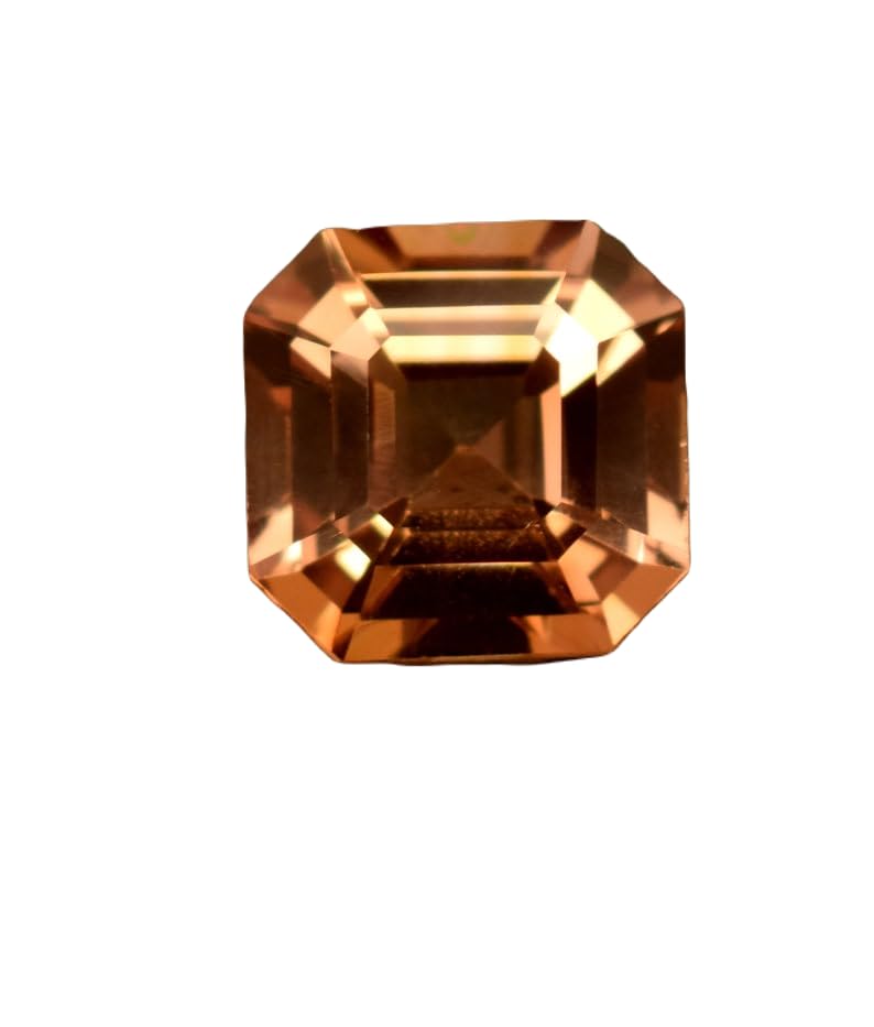 Saphir naturel 8x8mm taille émeraude pour création de bague et bijoux artisanaux