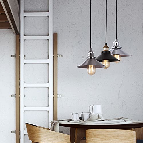Chandelier métal suspendu au style rétro industrielle avec finitions soignées pour loft - 3