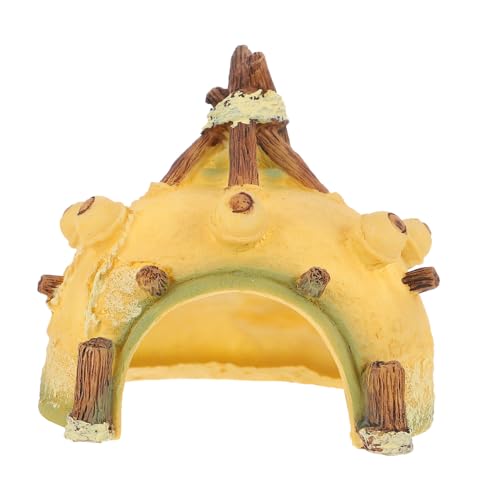 STOBOK 爬虫類シェルター 水槽装飾 レジン製耐久性テントシェルター 魚 エビ ヤドカリ用隠れ家 アクアリウム景観造園 用品