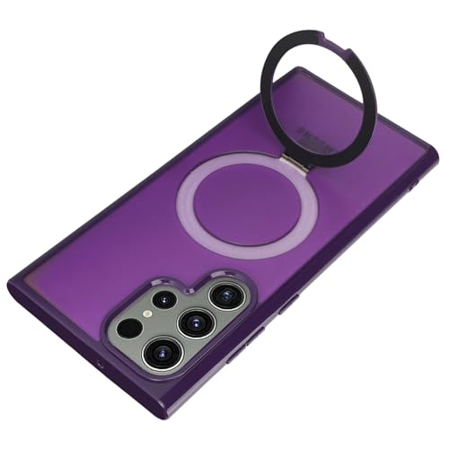 Image of Cavor for Samsung Galaxy S23 Ultra Case,Compatible with Magsafe,Dark Purple | Galaxy S23 Ultra Phone Case with Stand Magnetic, Shockproof Slim Protective Cases for Women Men