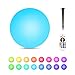 Alwoa LED Ball Lights, Floating Pool Lights, 16 Color Changing, IP68 Waterproof, Rechargeable Moon Lamp Perfect for Kids Bedroom Garden Pool Party Decoration (8inch-Sphere, 1 Pack)