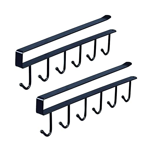 Lot de 2 porte-tasses, porte-gobelets, porte-tasses, porte-gobelets, verres à vin, noir