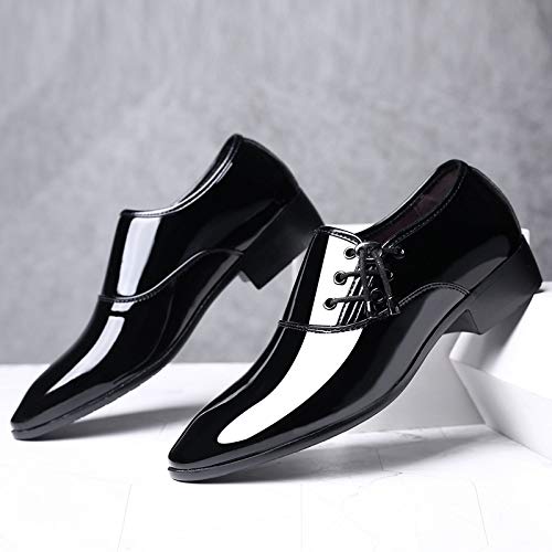Mens Formal Oxford Shoes Calfskin Leather Lace Up Pointed Toe Anti Slip Rubber Sole Business Office Tuxedo Dress Comfortable Classic2