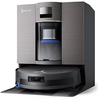 ECOVACS X11 OMNICYCLONE Robot Aspirapolvere Lavapavimenti, BLAST e 19.500 Pa, Boost di Potenza Ultrarapido, OZMO ROLLER 2.0, Altezza Massima di Salita di 4 cm, Rullo Esteso, Svuotamento Automatico