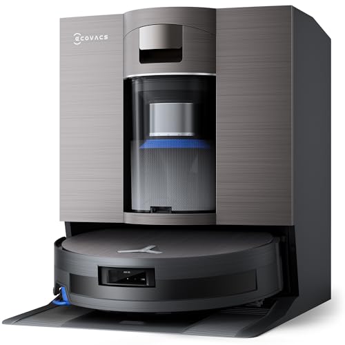 ECOVACS X11 OMNICYCLONE Robot Aspirapolvere Lavapavimenti, BLAST e 19.500 Pa, Boost di Potenza Ultrarapido, OZMO ROLLER 2.0, Altezza Massima di Salita di 4 cm, Rullo Esteso, Svuotamento Automatico