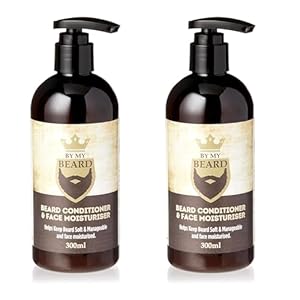 By My Beard Conditioner & Face Moisturiser 300ml, Pack Of 2, Get an all-over beard boost.