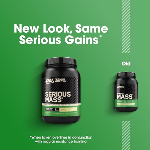 Optimum Nutrition Serious Mass Weight Gainer Protein Powder, Vanilla, 3LB - image 6