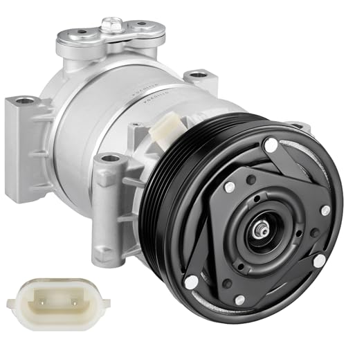 BDFHYK 19188298 Air Conditioning A/C Compressor with Clutch Compatible with Chevrolet Astro V6 4.3L 1996-2005, Compatible with GMC Safari V6 4.3L 1996-2005
