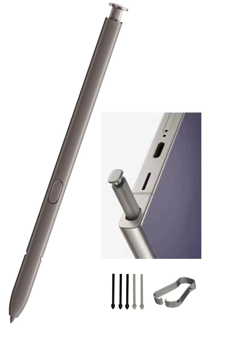 EXTFOA S24 Ultra Stylus S Pen Replacement For Samsung Galaxy S24 Ultra Without Bluetooth (Violet/Gray)