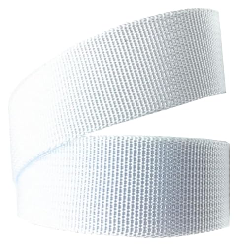 Sangle en coton blanc 10 mètres pour réparer les bretelles de sac à dos usées