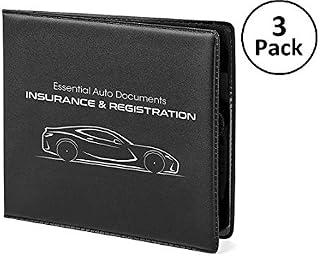 Car Insurance and Registration Card Holders - Premium Wallets for Essential Automobile Documents