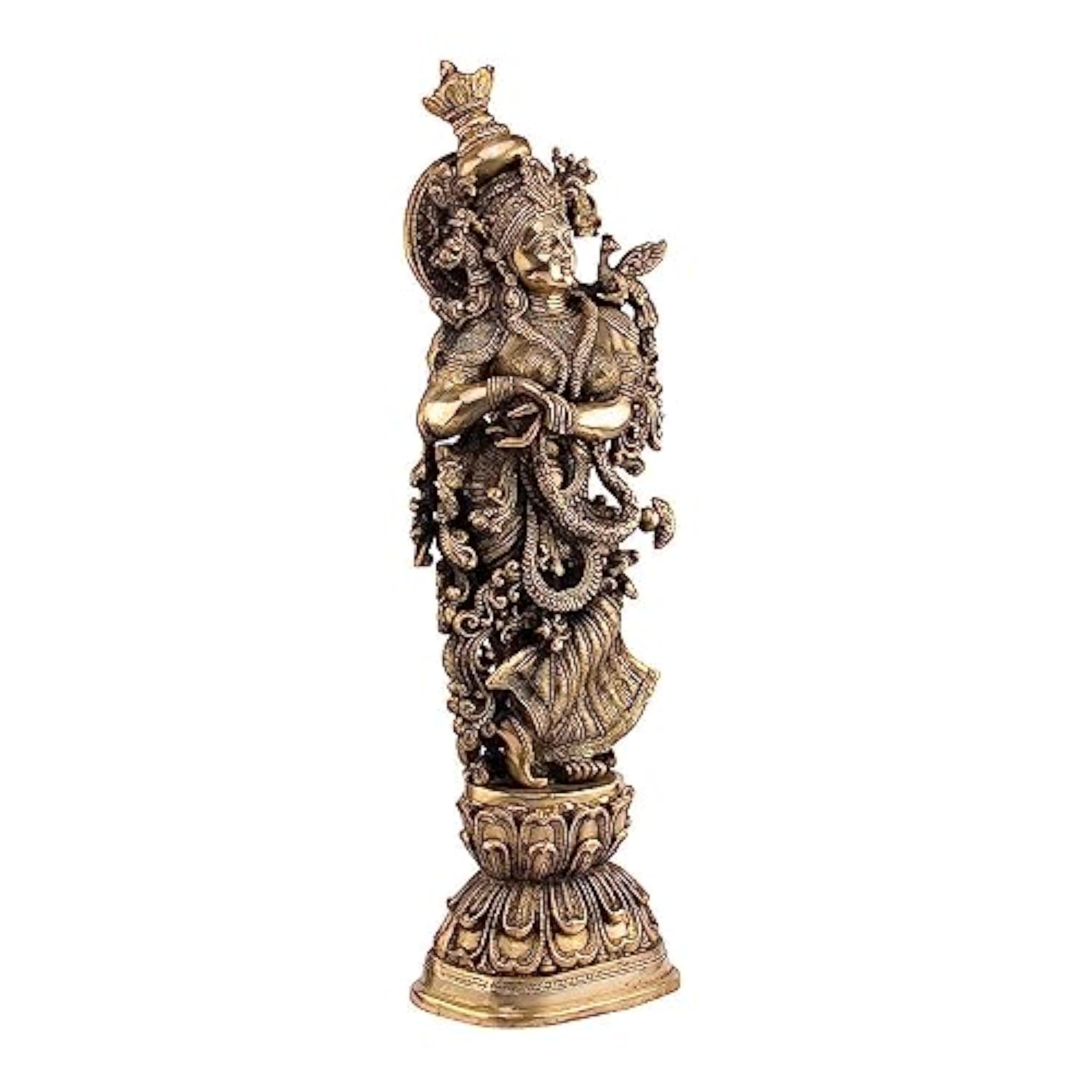 Bronze Radha Krishna Murti Home Temple Decoration