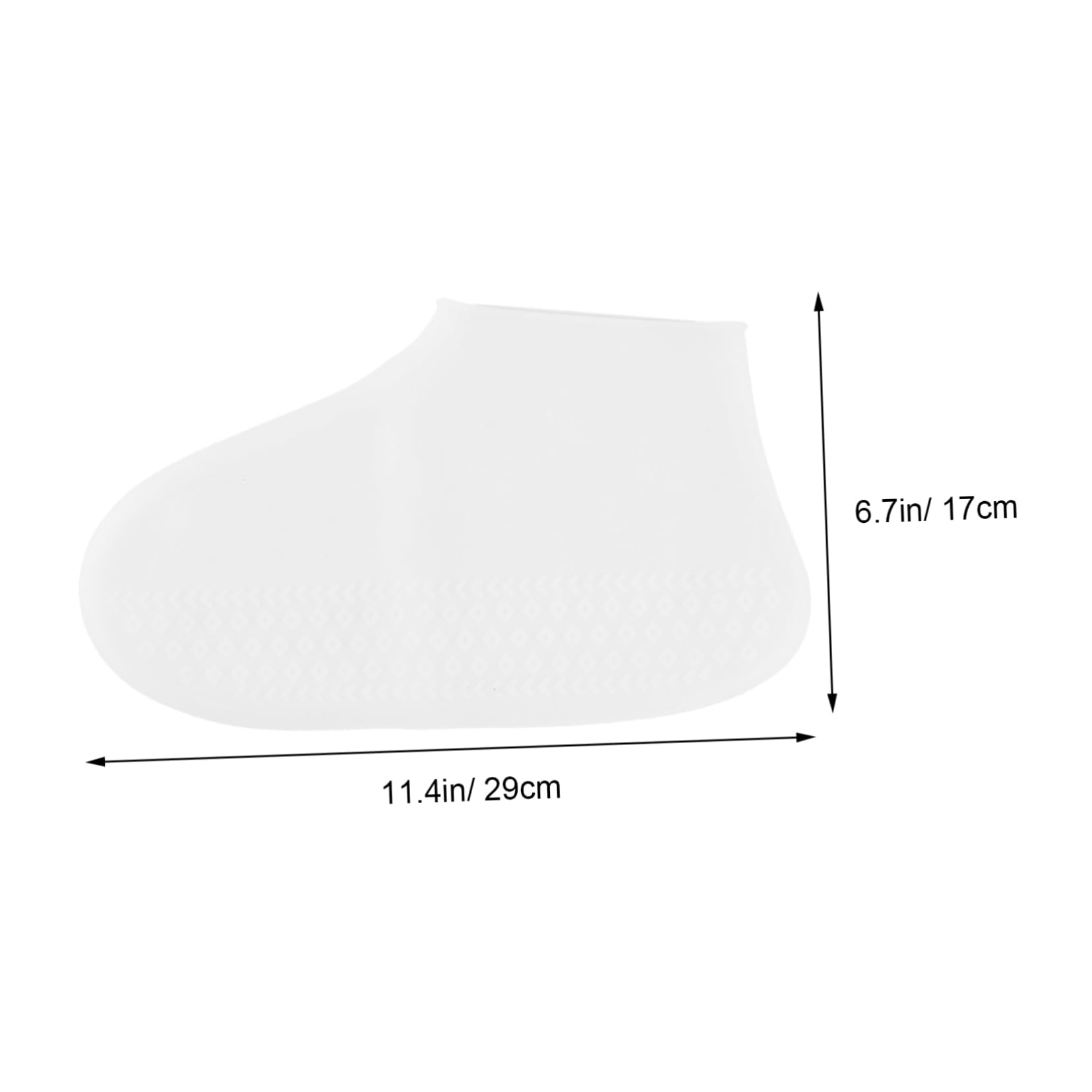 KICHOUSE 1 Pair Shoes Cover White Shoe Covers Shoe Covers for Rain Anti-slip Shoe Cover Silicon Shoe Covers Orange Ceiling Light Reusable Overshoes Waterproof Shoe Covers Boot Protector